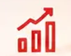 Rising bar chart icon